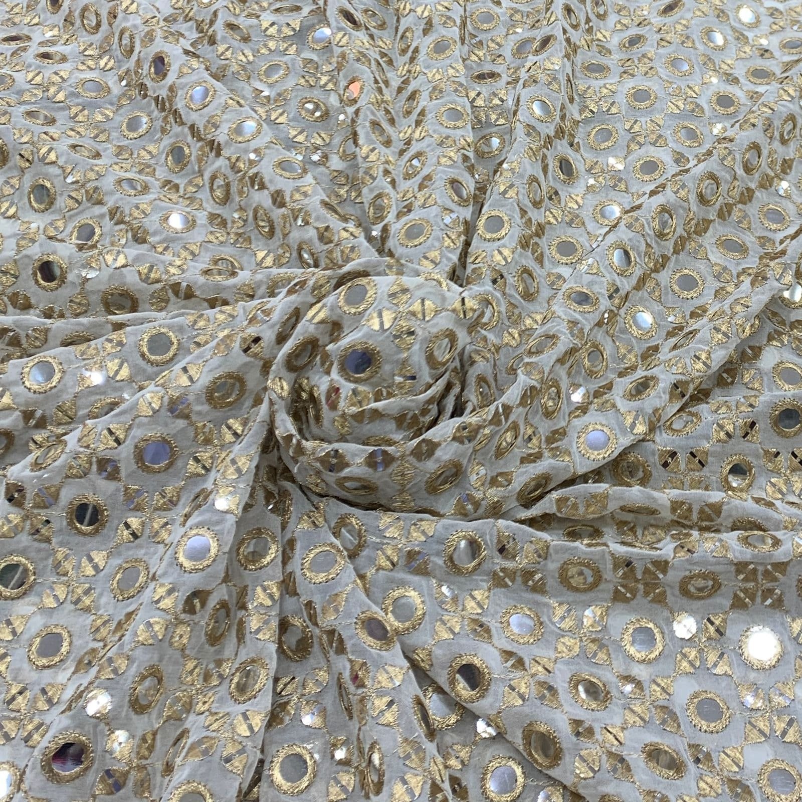 Mirror Work Fabric